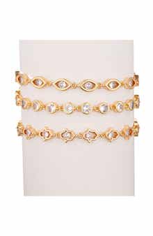 Emma 3-Piece CZ Bracelet Set