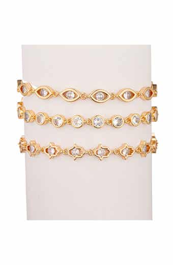Emma 3-Piece CZ Bracelet Set