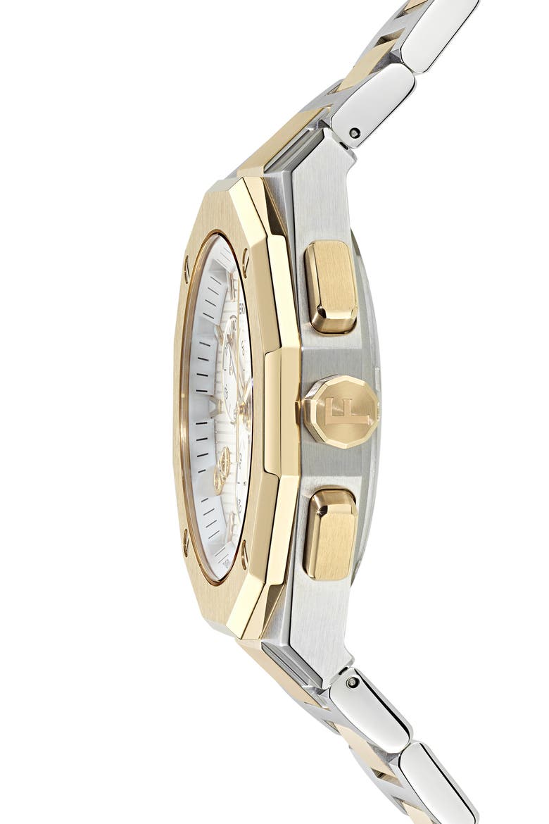 Edge Chronograph Two-Tone Bracelet Watch, 42mm, Alternate, color, IP TWO TONE