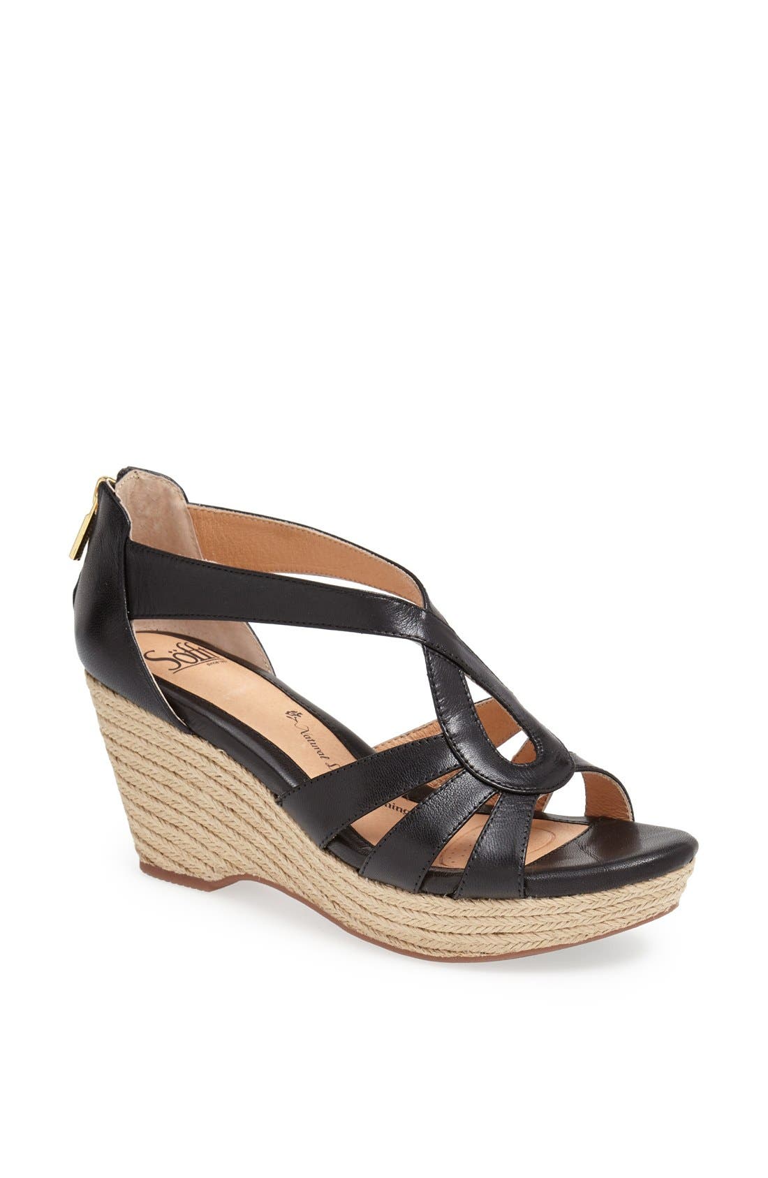Söfft 'Mena' Espadrille Wedge Sandal, Main, color, 