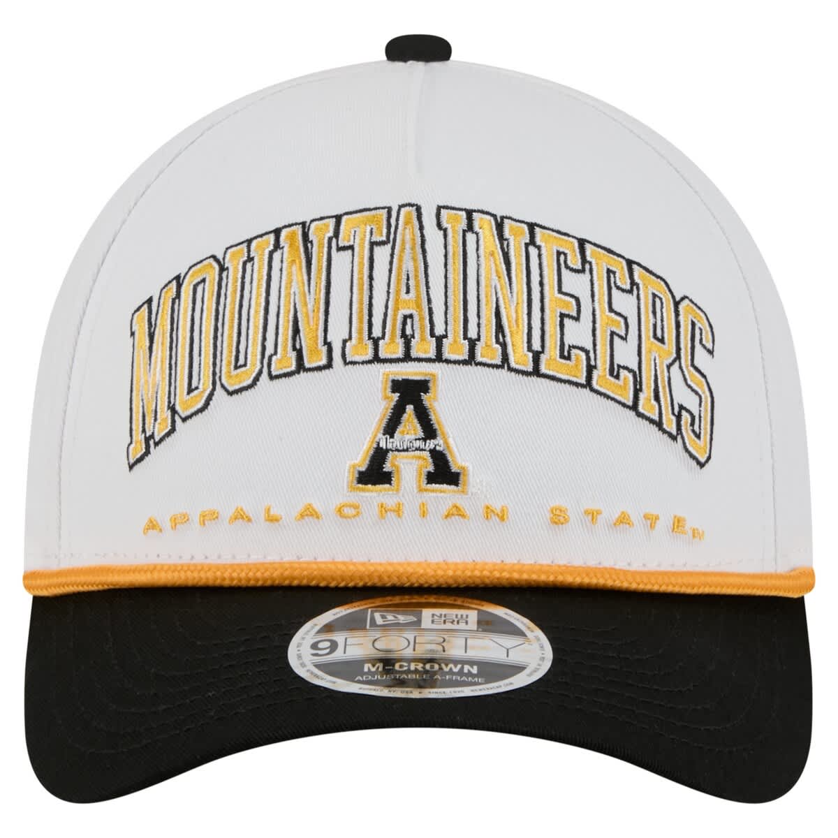 New Era Men's New Era White/Black Appalachian State Mountaineers Arch ...