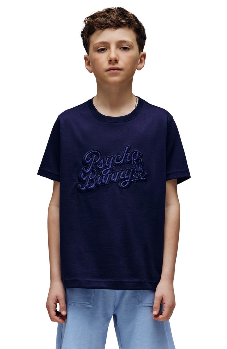 Psycho Bunny Kids' Elias Embroidered T-Shirt, Alternate, color, 