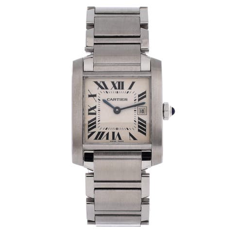 Tank Francaise Quartz Watch Stainless Steel 25