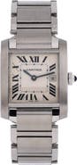 Pre-Owned Cartier Tank Francaise Quartz Watch Stainless Steel 25