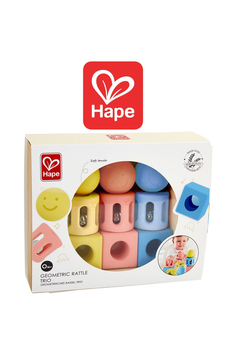 Geometric Rattle Trio 9 Piece Set, Alternate, color, Multicolored