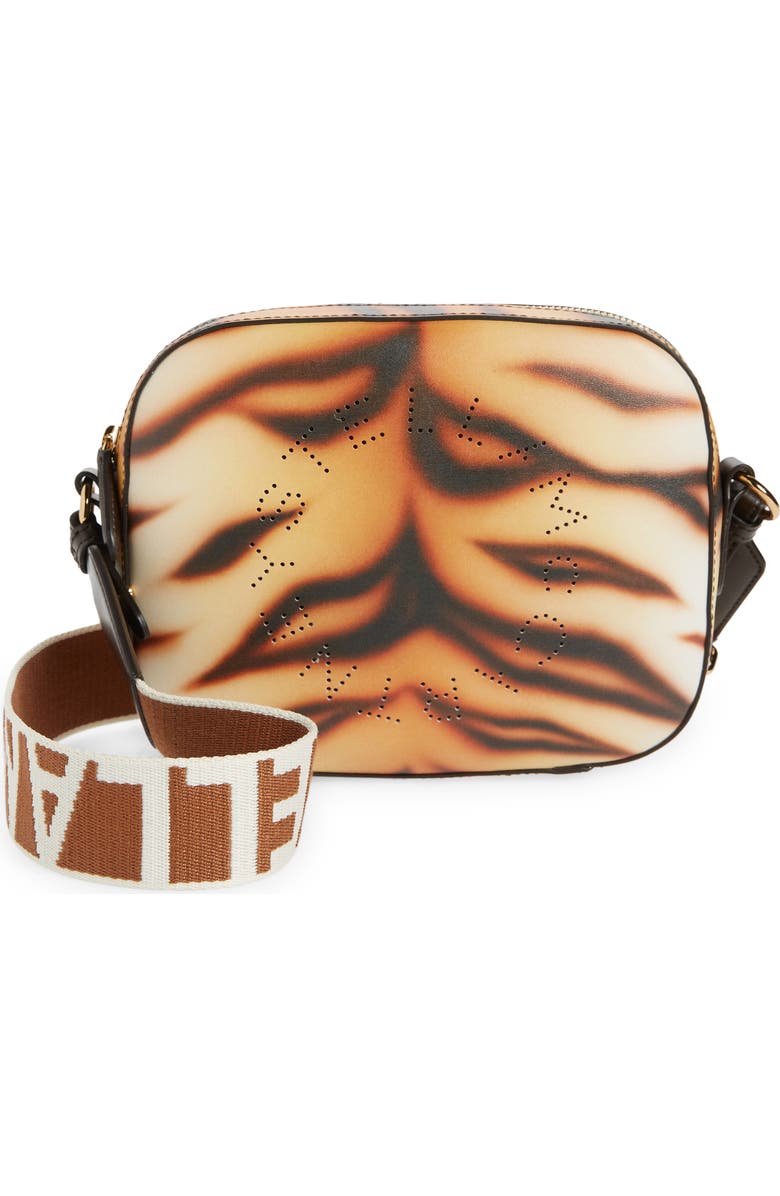 Stella McCartney Year of the Tiger Faux Leather Crossbody Camera Bag, Main, color,