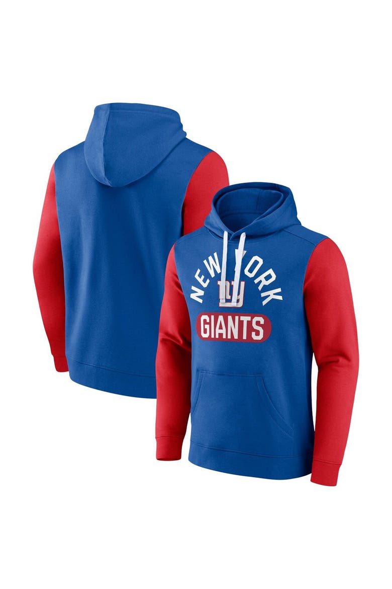 Men's Fanatics Branded Royal New York Giants Extra Point Pullover Hoodie, Main, color, Royal