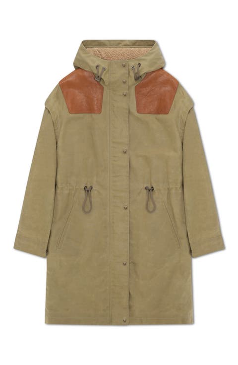 Olive Waxed Cotton Parka