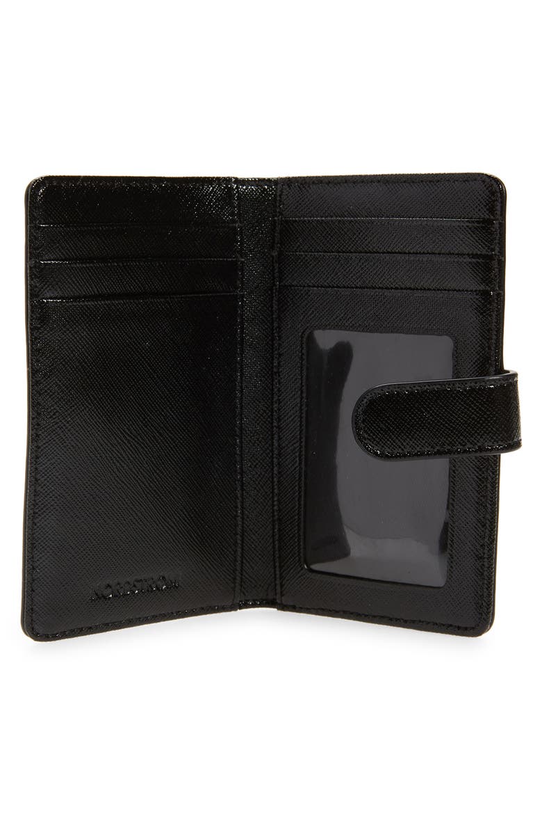 Kelly Leather Wallet, Alternate, color, BLACK