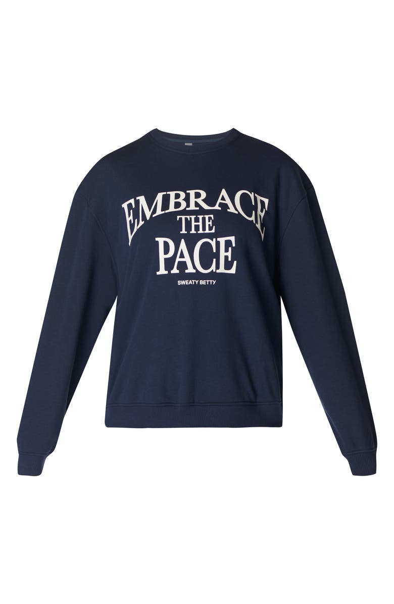 Sweaty Betty Embrace the Pace Graphic Sweatshirt, Alternate, color, 