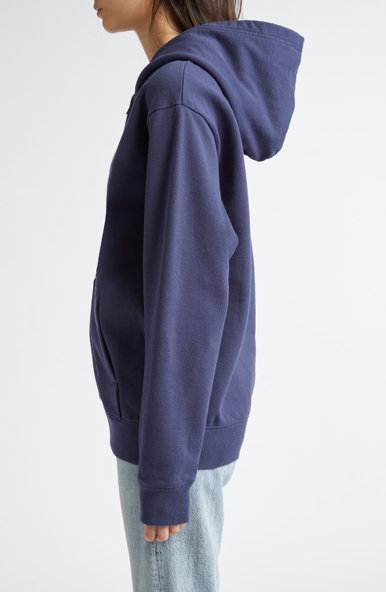 Sporty & Rich Wellness Club Cotton Graphic Zip-Up Hoodie, Alternate, color, 