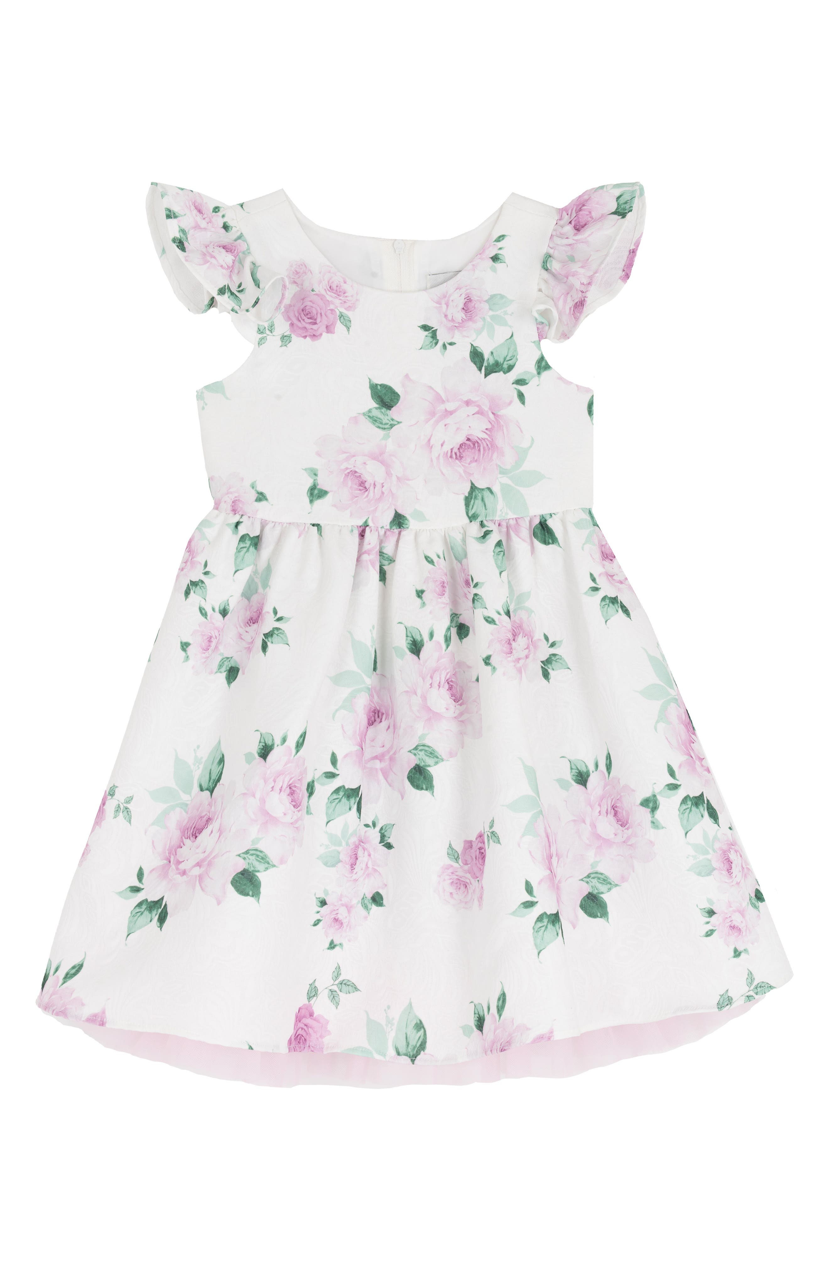 Rare Editions Kids' Floral Jacquard Party Dress