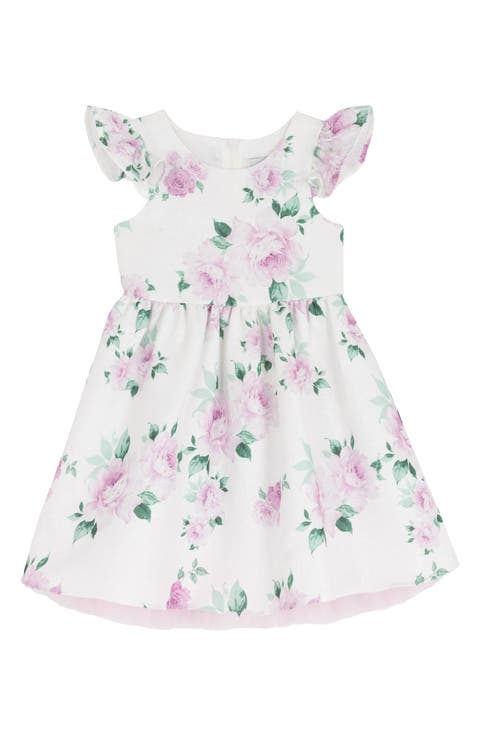 Kids' Floral Jacquard Party Dress (Toddler & Little Kid)