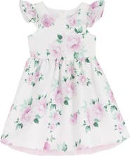 Rare Editions Kids' Floral Jacquard Party Dress