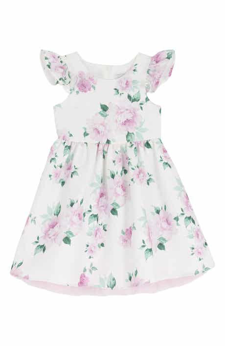 Rare Editions Kids' Floral Jacquard Party Dress