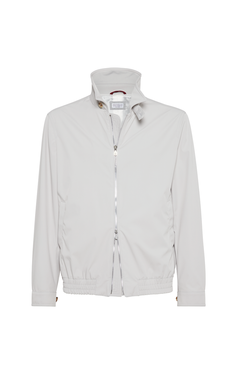 Brunello Cucinelli Nylon bomber jacket, Main, color, Ivory