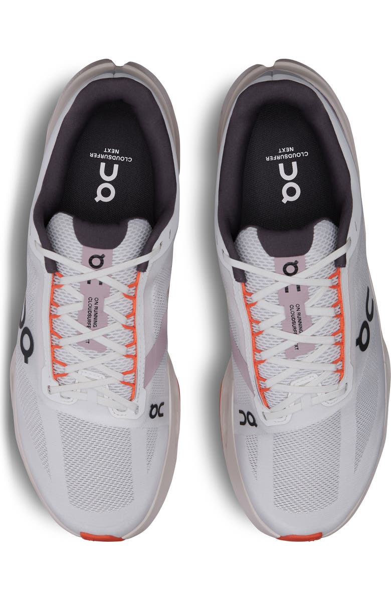 On Cloudsurfer Next Running Shoe, Alternate, color, White/Flame