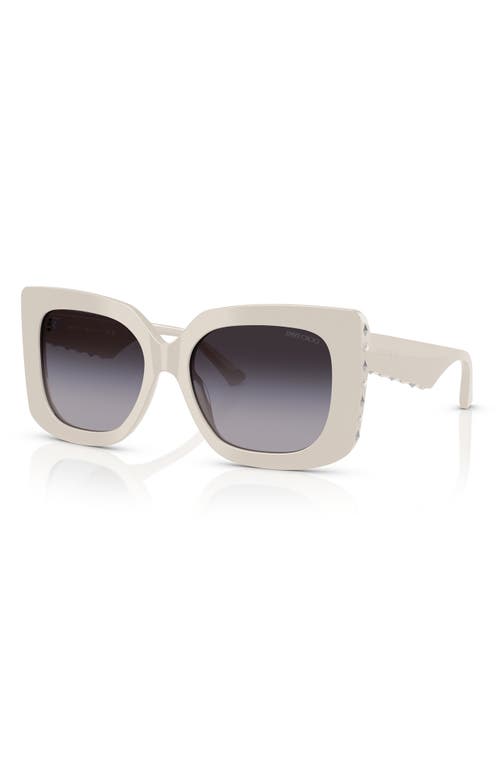 Jimmy Choo 54mm Butterfly Sunglasses In Grey Flash