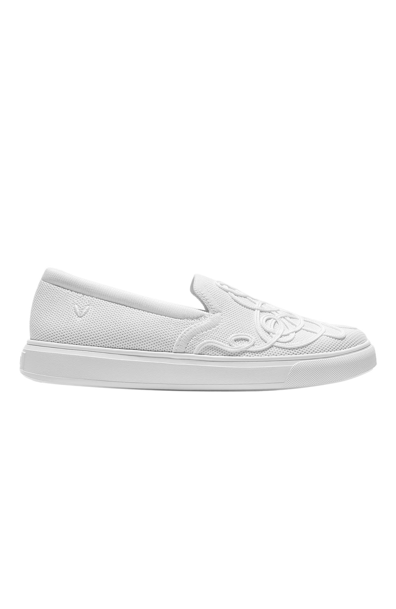 Classic Slip-On Unisex Sneakers, Alternate, color, White
