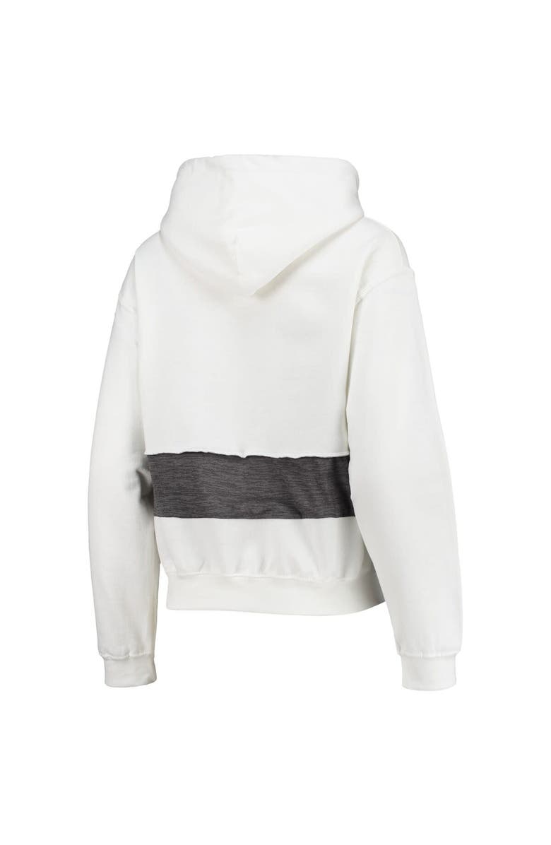 REFRIED APPAREL Women's Refried Apparel White Jacksonville Jaguars Sustainable Crop Dolman Pullover Hoodie, Alternate, color, White