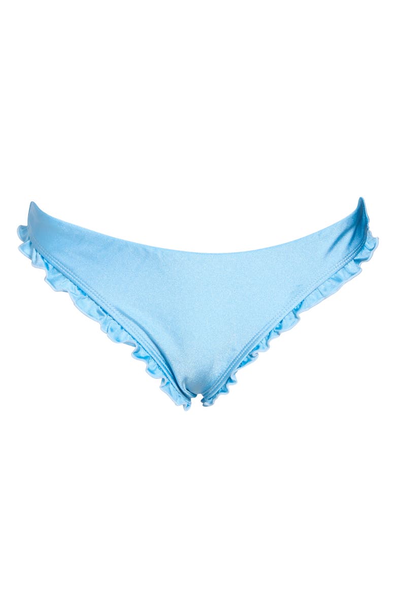 Dippin Daisys Alina Ruffle Bikini Bottoms, Alternate, color, Baby Blue