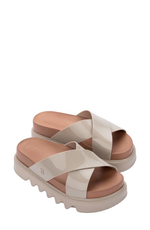 Cozy Cross Platform Slide Sandal (Women)