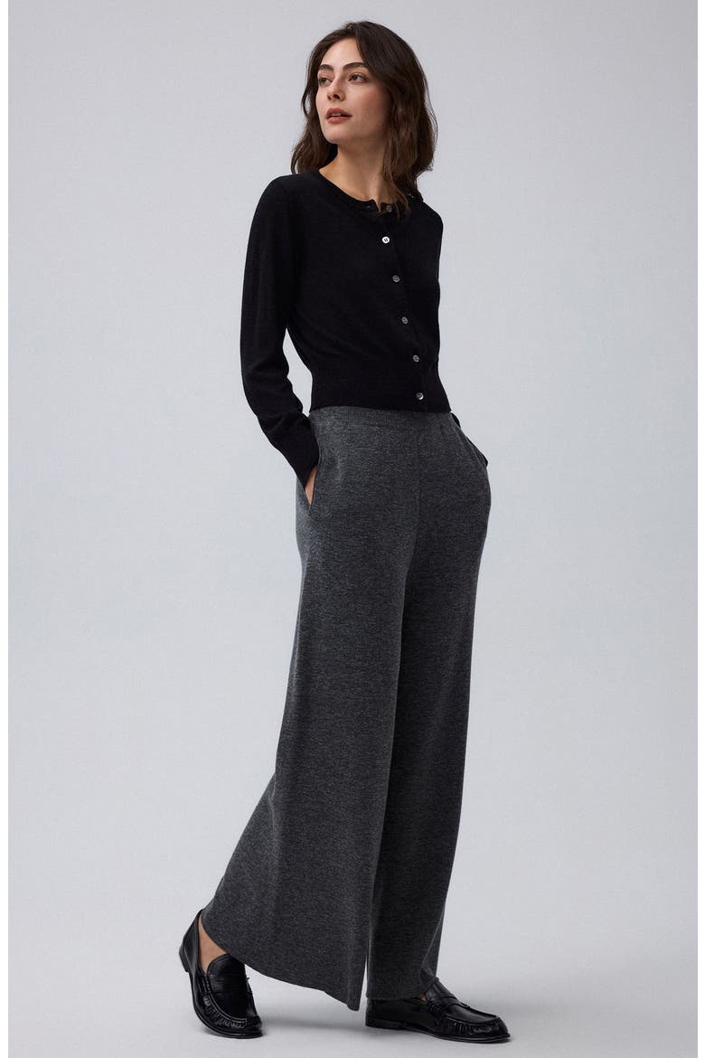 Mid-Rise Cropped Pants, Alternate, color, Charcoal