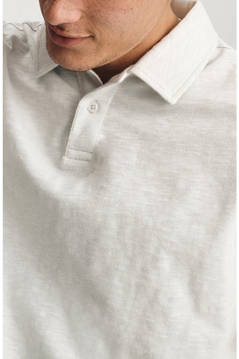 Slub Cotton Polo, Alternate, color, LUNAR ROCK