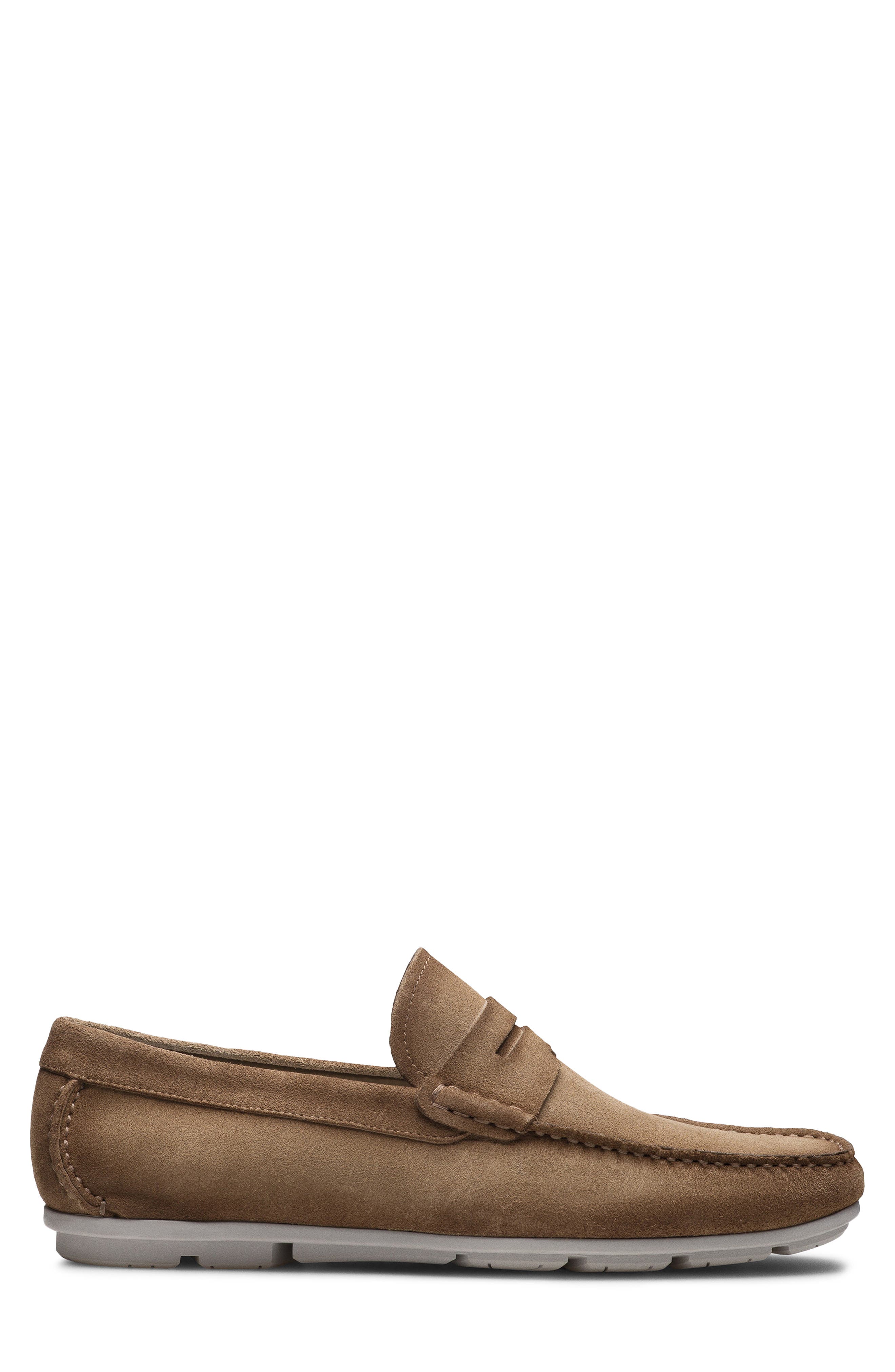Magnanni Monterey Penny Loafer, Alternate, color, Rocia Suede