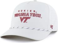 '47 Men's '47 White Virginia Tech Hokies Forward Vent Hitch Rope Adjustable Hat