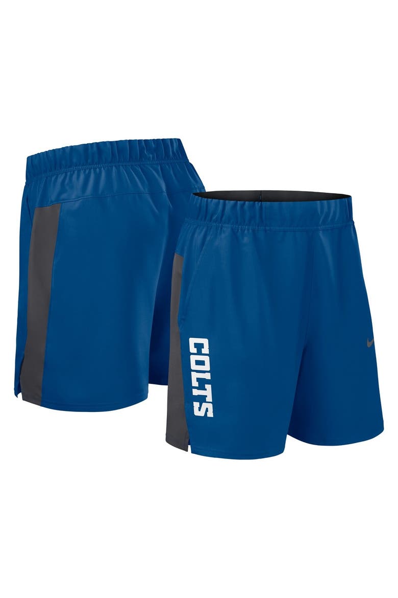 Men's Nike Royal Indianapolis Colts Woven Victory Performance Shorts, Alternate, color, Royal