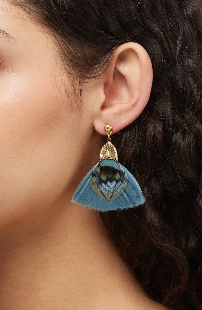Gas Bijoux Plumette Drop Earrings, Alternate, color, 