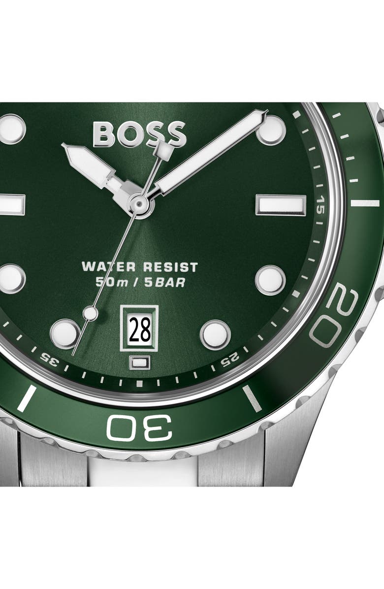 BOSS Troper Sport Watch, 42mm, Alternate, color, Green