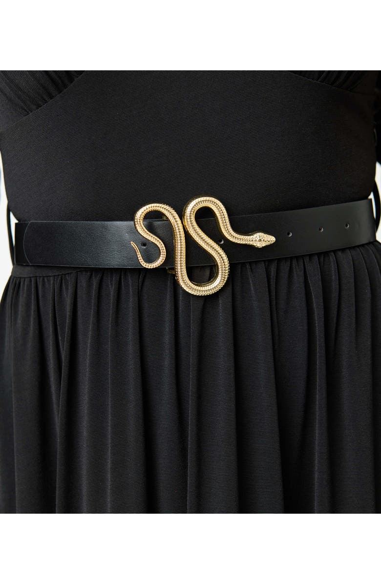 Unique Vintage 3/4 Sleeve Batwing Maxi Dress, Alternate, color, Black