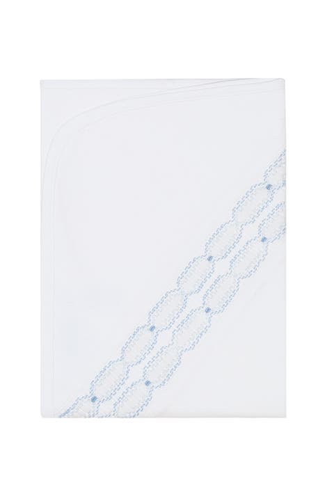 Signature Smocked Boys Receiving Blanket - Baby