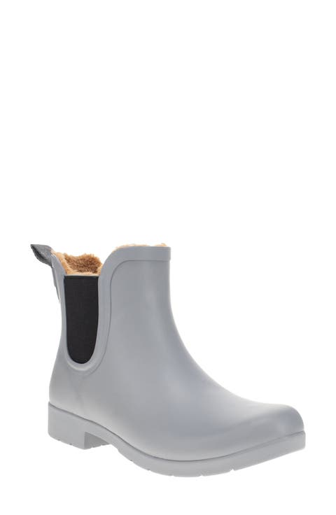 Delridge Faux Fur Chelsea Rain Boot