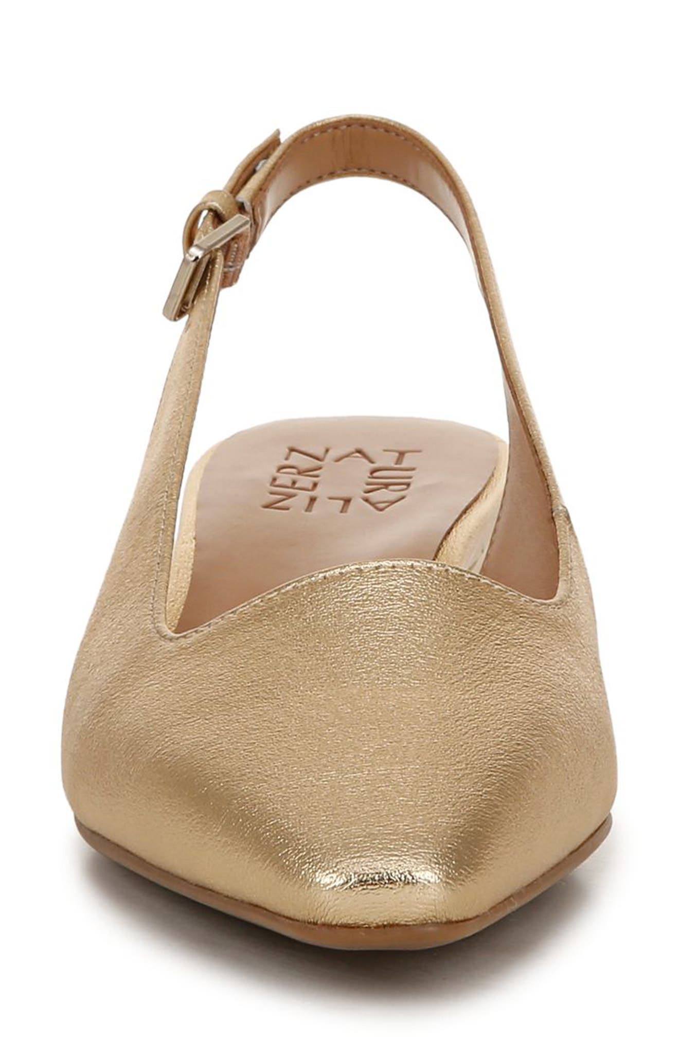 Naturalizer Ginger Slingback Pump, Alternate, color, Dark Gold Faux Leather