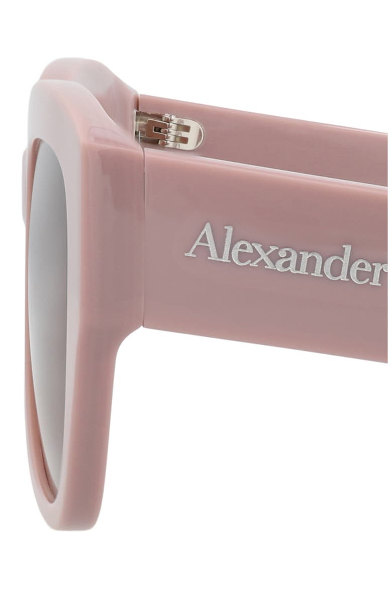 55mm Square Sunglasses, Alternate, color, PINK PINK RED