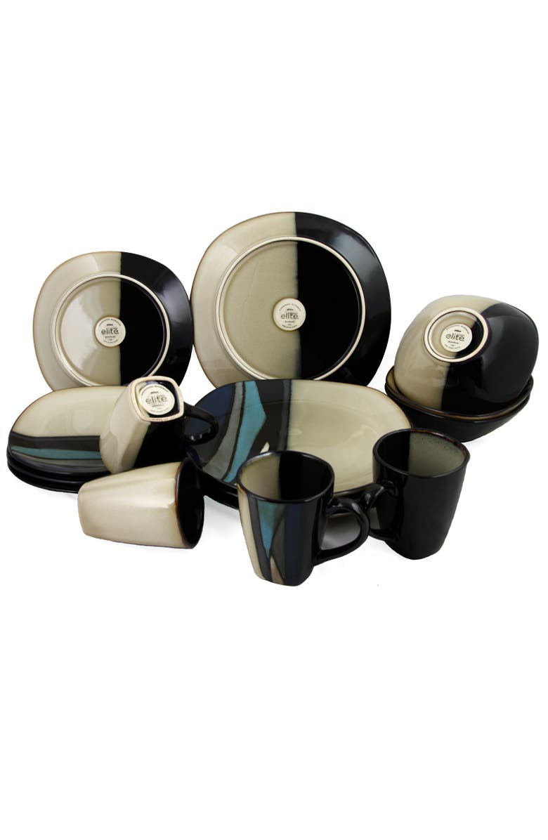 Gibson Elite Althea 16-Piece Dinnerware Set, Alternate, color, Beige