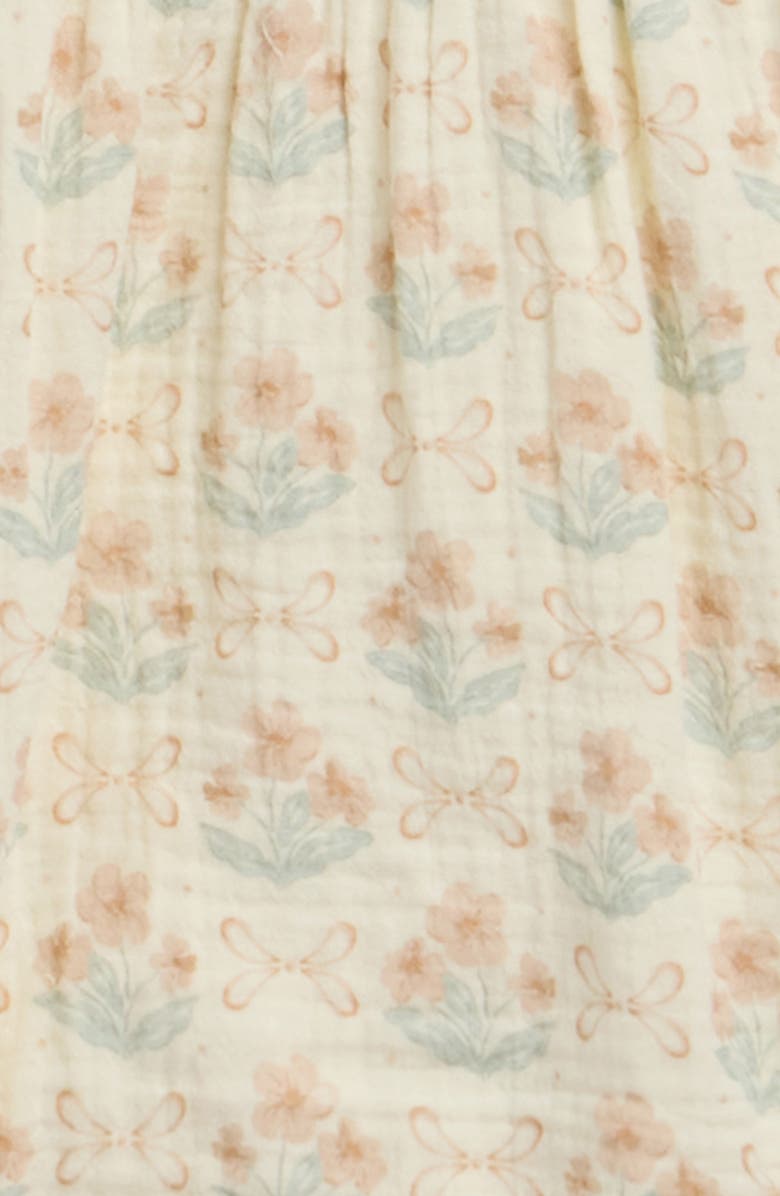 Rylee + Cru Roxy Blossom Cotton Bodysuit, Alternate, color, Ivory