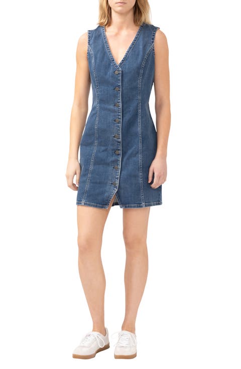 Sleeveless Denim Minidress