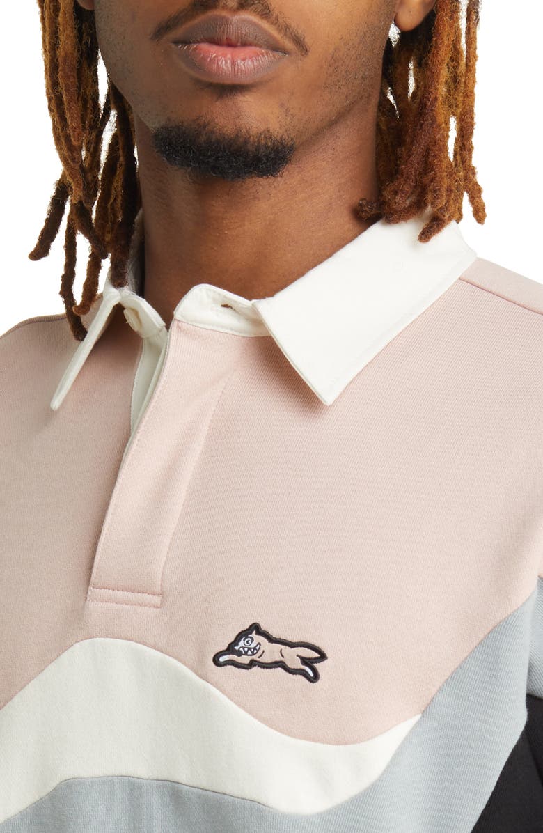 ICECREAM Big Drip Long Sleeve Polo Sweatshirt, Alternate, color, 