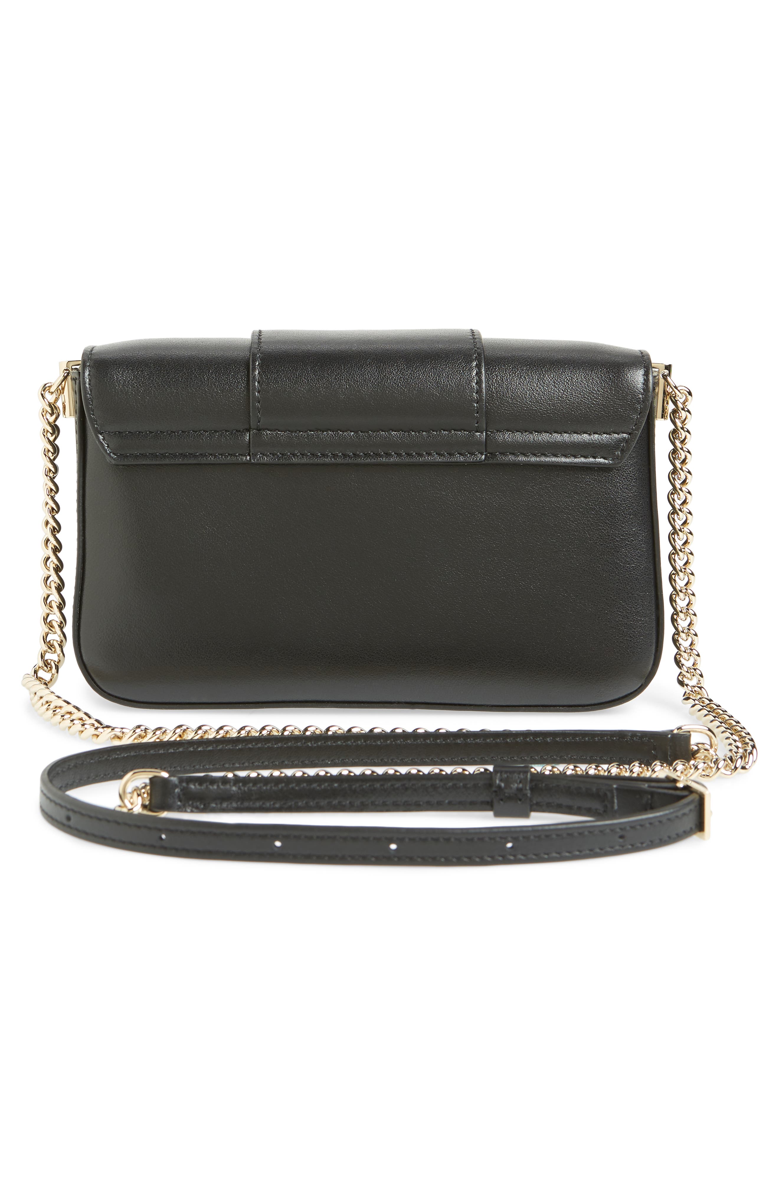 Roger Vivier Micro Très Vivier Calfskin Leather Crossbody Bag, Alternate, color, 