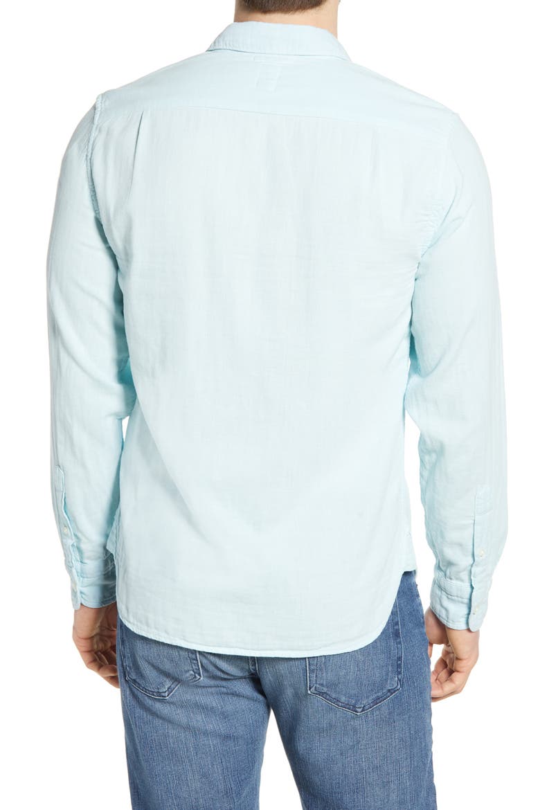 The Ripper Button-Up Organic Cotton Gauze Shirt, Alternate, color, AQUA BLUE