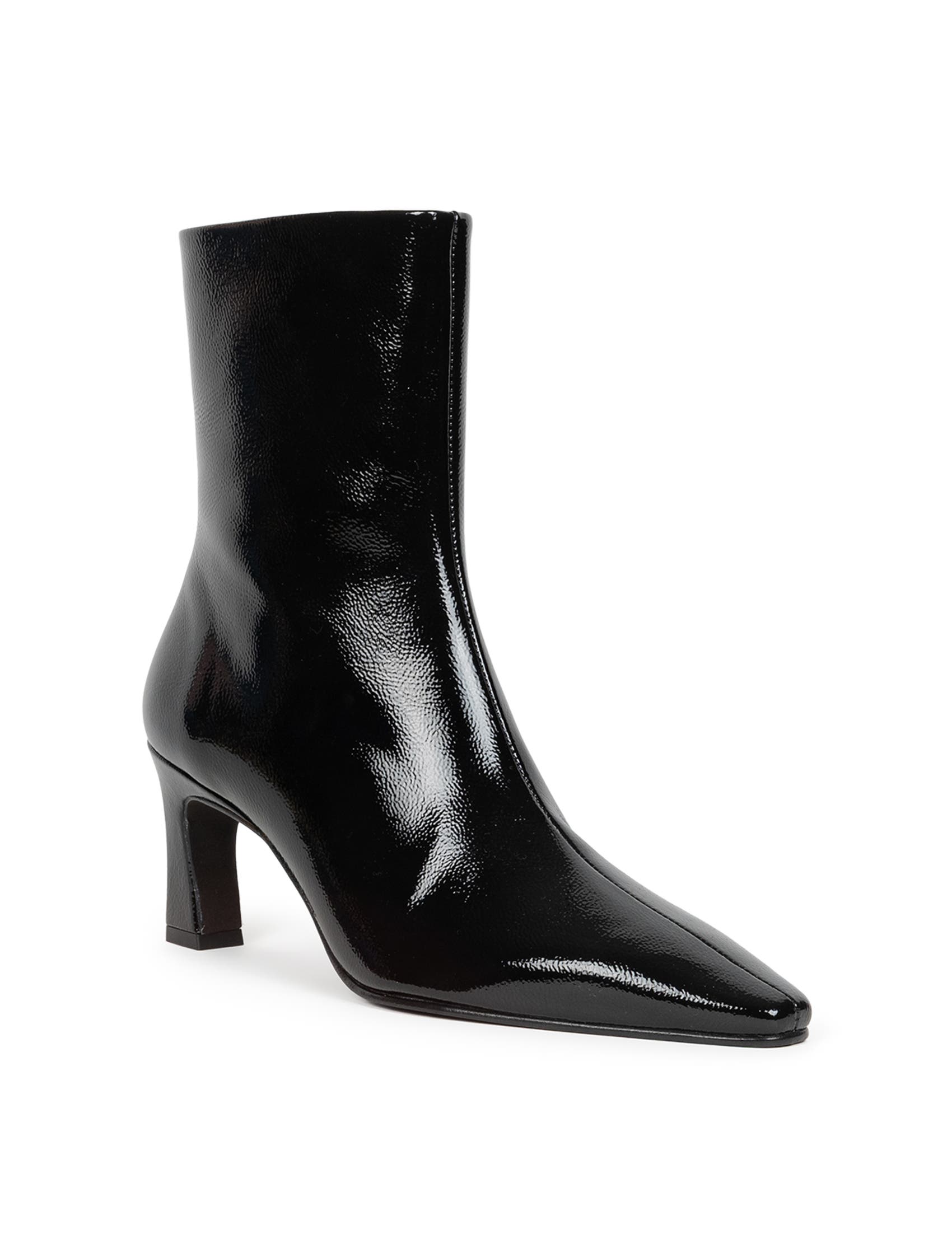 Émilie Ankle Boots, Alternate, color, Vinyl Black