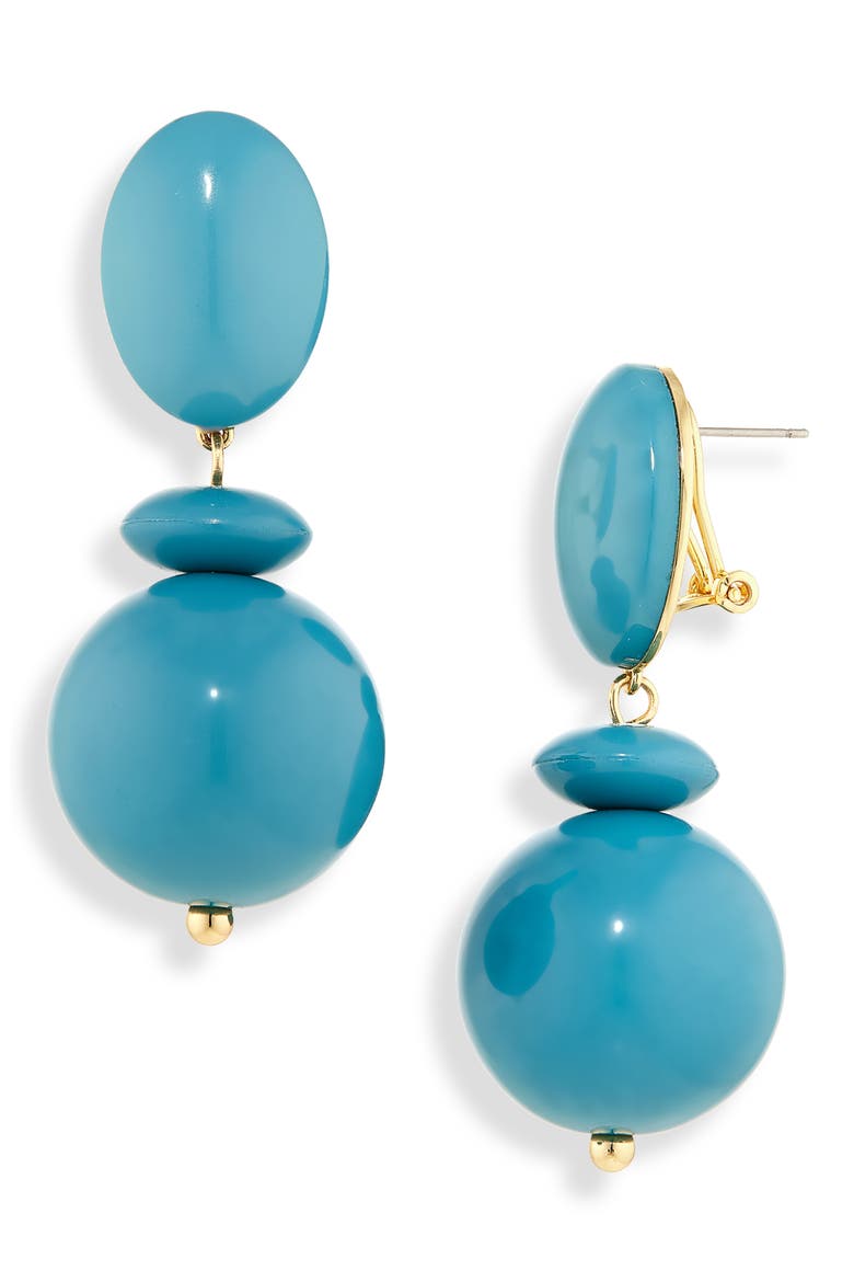 Aventura Beaded Drop Earrings, Main, color, TURQUOISE