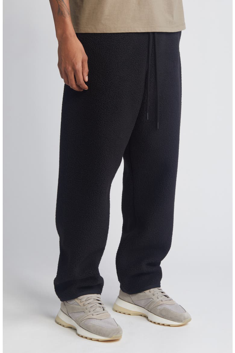 Polar Fleece Lounge Pants, Alternate, color, JET BLACK