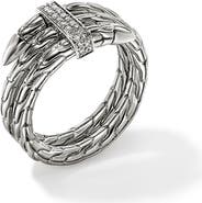 John Hardy Spear Ring, Diamonds, Wide