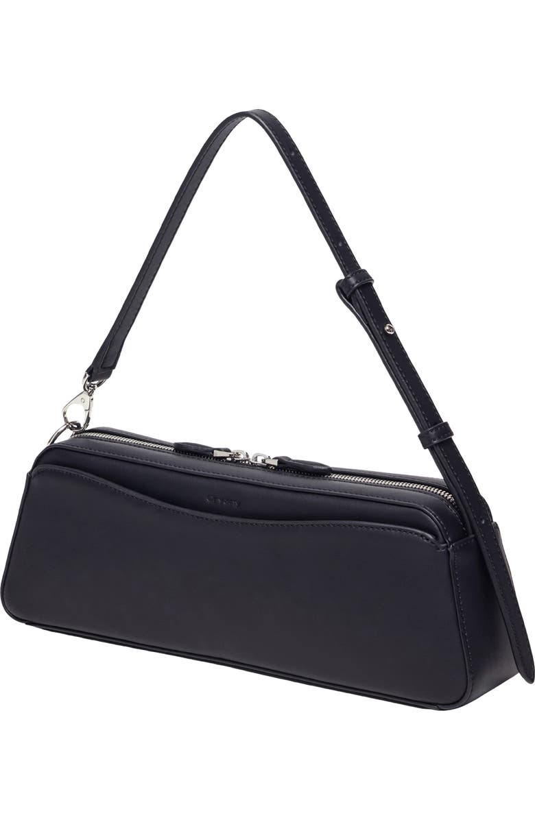 Oryany Mini Canna Leather Shoulder Bag, Alternate, color, Black