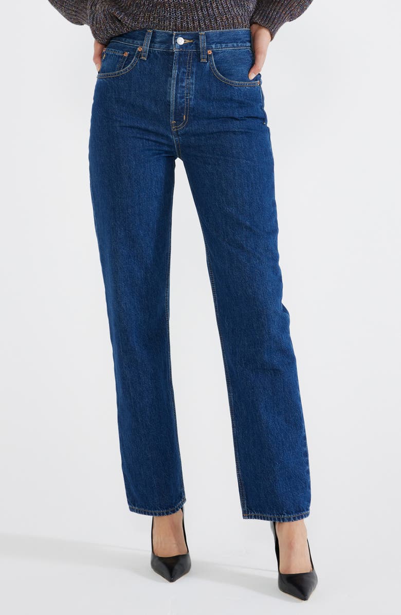 ÉTICA Carine High Waist Straight Leg Jeans, Alternate, color, 